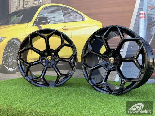 Ratlankis Lamborghini Urus Y Spoke Style R23X10J 5X130 ET20 71.6 Gloss Black