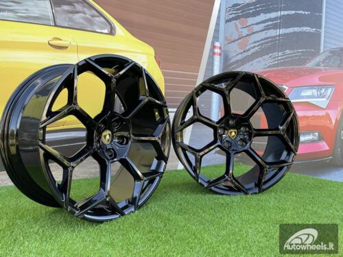 Ratlankis Lamborghini Urus Y Spoke Style R23X10J 5X130 ET20 71.6 Gloss Black