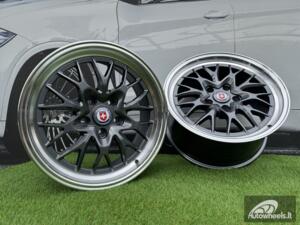 Ratlankis R18x9  5X120  ET  20  74.1  A1408  Gun Metal+Polished Lip (GMPL)  For RACIN  (P)  (HRE Performance Style (Front+Rear))