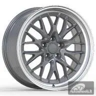 Ratlankis R18x8  5X120  ET  30  72.6  A1408  Gun Metal+Polished Lip (GMPL)  For RACIN  (P)  (HRE Performance Style (Front+Rear))