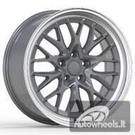 Ratlankis R18x9  5X120  ET  30  72.6  A1408  Gun Metal+Polished Lip (GMPL)  For RACIN  (P)  (HRE Performance Style (Front+Rear))