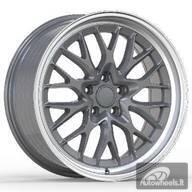 Ratlankis R18x9  5X120  ET  30  72.6  A1408  Gun Metal+Polished Lip (GMPL)  For RACIN  (P)  (HRE Performance Style (Front+Rear))