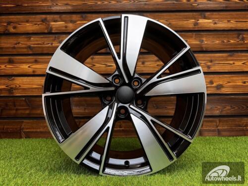 Ratlankis R18x8  5X112  ET  45  57.1  B1988  (3S1299)  Black Polished (MB)  For VW  (K4)  (HYBRID FORGED )