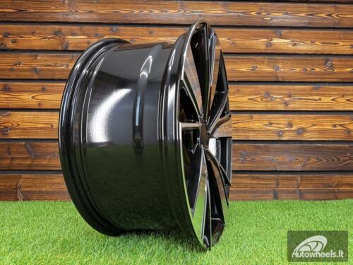 Ratlankis R18x8  5X112  ET  45  57.1  B1988  (3S1299)  Black Polished (MB)  For VW  (K4)  (HYBRID FORGED )