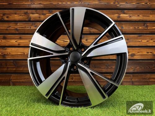 Ratlankis R18x8  5X112  ET  45  57.1  B1988  (3S1299)  Black Polished (MB)  For VW  (K4)  (HYBRID FORGED )