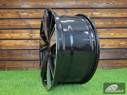 Ratlankis R18x8  5X112  ET  45  57.1  B1988  (3S1299)  Black Polished (MB)  For VW  (K4)  (HYBRID FORGED )