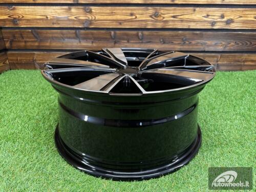 Ratlankis R18x8  5X112  ET  45  57.1  B1988  (3S1299)  Black Polished (MB)  For VW  (K4)  (HYBRID FORGED )