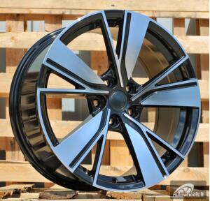Ratlankis R18x8  5X112  ET  45  57.1  B1988  (3S1299)  Black Polished (MB)  For VW  (K4)  (HYBRID FORGED)