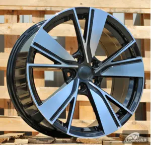 Ratlankis R18x8  5X112  ET  45  57.1  B1988  (3S1299)  Black Polished (MB)  For VW  (K4)  (HYBRID FORGED)