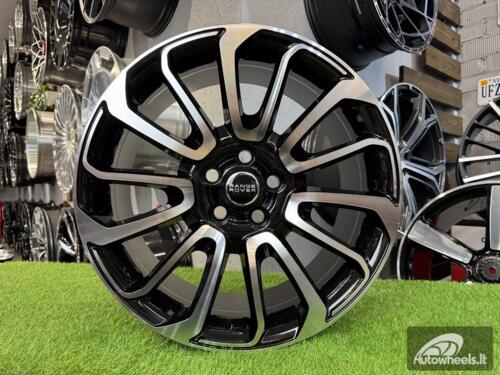 Ratlankis R22x9.5  5X120  ET  45  72.6  BY959  (FBX196)  Black Polished (MB)  For LAND  (Z6)  (HYBRID FORGED)
