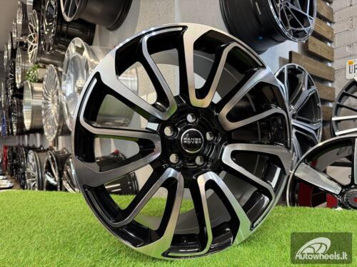 Ratlankis R22x9.5  5X120  ET  45  72.6  BY959  (FBX196)  Black Polished (MB)  For LAND  (Z6)  (HYBRID FORGED)