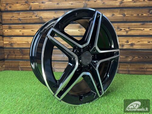 Ratlankis R19x8.5  5X112  ET  35  66.6  FBX142  Black Polished (MB)  For MER  (Z6+M)  (HYBRID FORGED Rear+Front)