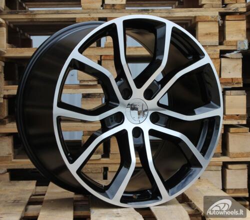 Ratlankis R21x9.5  5X130  ET  46  71.6  B5362  Black Polished (MB)  For PORCH  (K4)  (Rear+Front)