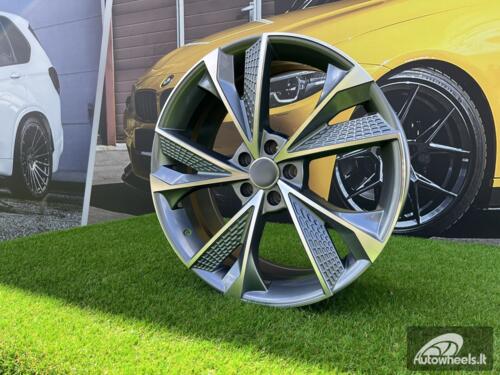 Ratlankis R19x8.5  5X112  ET  30  66.5  B1566  (FBX008)  Grey Polished (MG)  For AUD  (Z6)  (HYBRID FORGED)