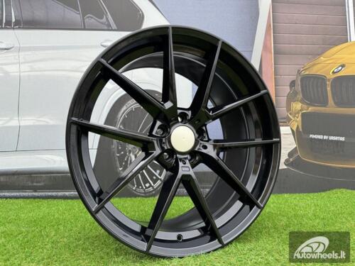 Ratlankis R20x9.5  5X120  ET  40  72.6  HE761  (FBX124)  Black (BL)  For BMW  (Z6+Z7)  (HYBRID FORGED (Front+Rear))