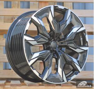 Ratlankis R21x10  5X112  ET  46  66.6  A5915  Black Polished (MB)  For BMW  (P)  (NEW 5 Series VIII / i5 (G60/G61/G68) Front+Rear)