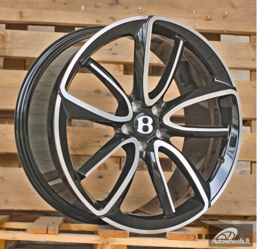 Ratlankis R21x9.5  5X112  ET  41  57.1  FB0493  Black Polished (MB)  For BENTL  (K7)  (FORGED)