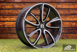 Ratlankis R21x9.5  5X112  ET  41  57.1  FB0493  Black Polished (MB)  For BENTL  (K7)  (FORGED)