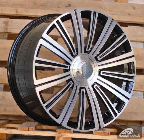 Ratlankis R22x10  5X112  ET  45  66.6  FB0620J  Black Polished (MB)  For MER  (K7)  (FORGED (Rear+Front))
