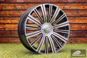 Ratlankis R23x10  5X112  ET  45  66.6  FB0620P  Black Polished (MB)  For MER  (K7)  (FORGED (Rear+Front))