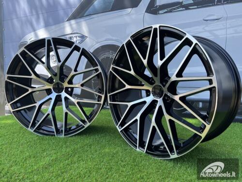 Ratlankis R21x9.5  5X130  ET  46  71.6  FB1705  Black Polished (MB)  For PORCH  (K7)  (FORGED (Rear+Front))