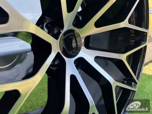 Ratlankis R21x9.5  5X130  ET  46  71.6  FB1705  Black Polished (MB)  For PORCH  (K7)  (FORGED (Rear+Front))