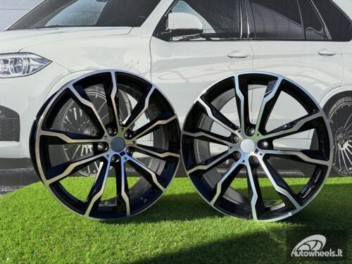 Ratlankis R20x8  5X112  ET  27  66.6  H3263F  Black Polished (MB)  For BMW  (Z6+A)  ((X3) HYBRID FORGED (Rear+Front))