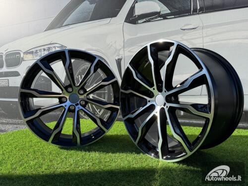 Ratlankis R20x8  5X112  ET  27  66.6  H3263F  Black Polished (MB)  For BMW  (Z6+A)  ((X3) HYBRID FORGED (Rear+Front))