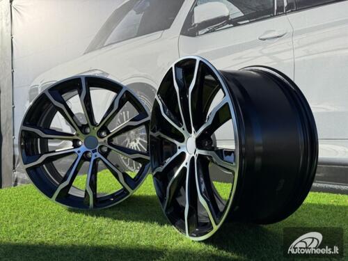 Ratlankis R20x8  5X112  ET  27  66.6  H3263F  Black Polished (MB)  For BMW  (Z6+A)  ((X3) HYBRID FORGED (Rear+Front))