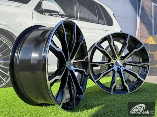 Ratlankis R20x8  5X112  ET  27  66.6  H3263F  Black Polished (MB)  For BMW  (Z6+A)  ((X3) HYBRID FORGED (Rear+Front))