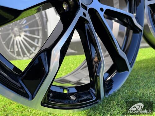 Ratlankis R20x8  5X112  ET  27  66.6  H3263F  Black Polished (MB)  For BMW  (Z6+A)  ((X3) HYBRID FORGED (Rear+Front))