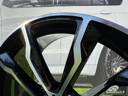 Ratlankis R20x8  5X112  ET  27  66.6  H3263F  Black Polished (MB)  For BMW  (Z6+A)  ((X3) HYBRID FORGED (Rear+Front))