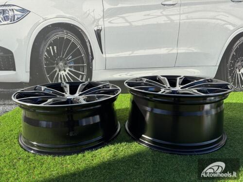 Ratlankis R20x8  5X112  ET  27  66.6  H3263F  Black Polished (MB)  For BMW  (Z6+A)  ((X3) HYBRID FORGED (Rear+Front))