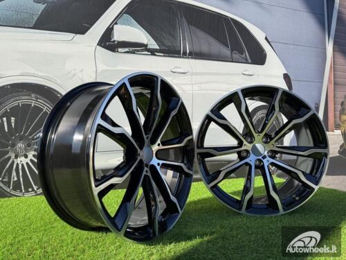 Ratlankis R20x8  5X112  ET  27  66.6  H3263F  Black Polished (MB)  For BMW  (Z6)  ((X3) HYBRID FORGED (Rear+Front))