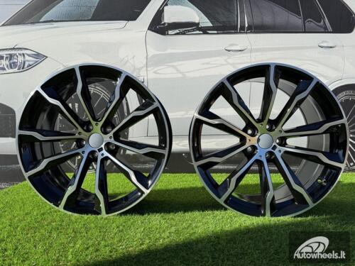 Ratlankis R20x9.5  5X112  ET  43  66.6  H3263F  Black Polished (MB)  For BMW  (Z6)  ((X3) HYBRID FORGED (Rear+Front))