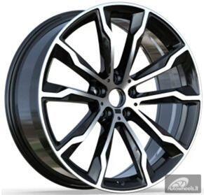 Ratlankis R20x8  5X112  ET  27  66.6  H3263F  Black (BL)  For BMW  (Z6)  ((X3) HYBRID FORGED (Rear+Front))