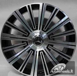 Ratlankis R22x10  5X112  ET  40  66.6  TX139A  Black Polished (MB)  For MER  (K7)  (FORGED Maybach Rear+Front)