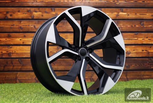 Ratlankis R22x10  5X112  ET  20  66.5  TX484  Black Polished (MB)  For AUD  (K7)  (FORGED Q8)
