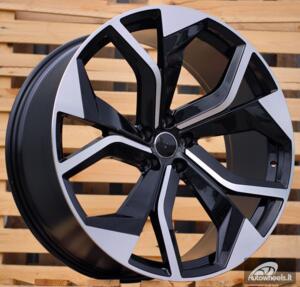 Ratlankis R22x10  5X112  ET  20  66.5  TX484  Black Polished (MB)  For AUD  (K7)  (FORGED Q8)