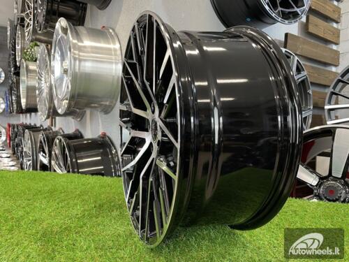 Ratlankis R19x8.5  5X112  ET  35  66.5  XFE30  (FBX342)  Black Polished (MB)  For AUD  (Z6)  (HYBRID FORGED)