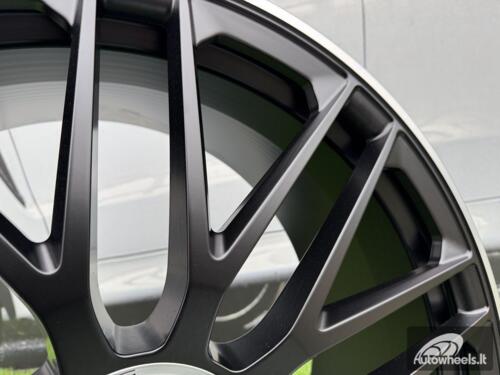 Ratlankis R23x10  5X112  ET  40  66.6  XFRGW5570  (TX160)  Black Matt+Polished Lip (BMPL)  For MER  (K7)  (FORGED (Rear+Front))