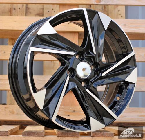 Ratlankis R16x6.5  4X100  ET  45  54.1  Y1220  Black Polished (MB)  For HYUND  (R)