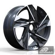 Ratlankis R16x6.5  4X100  ET  45  54.1  Y1220  Black Polished (MB)  For HYUND  (R)