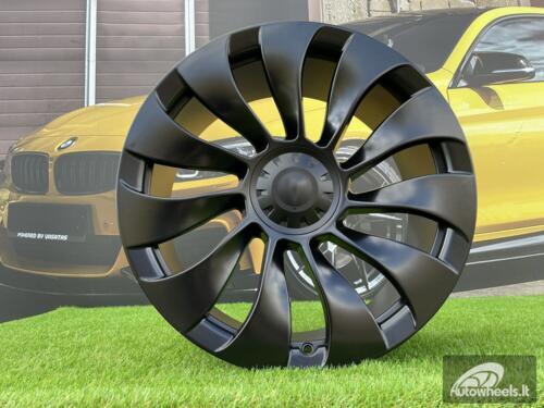 Ratlankis R19x8.5  5X114.3  ET  40  64.1  YS214  (H3117F)  Black Half Matt (BLHM)  For TESLA  (Z6)  (HYBRID FORGED (Model 3))