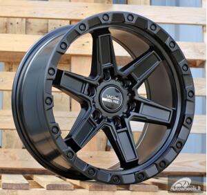 Ratlankis R18x9  6X139.7  ET  10  110.1  B5840  Black Half Matt (BLHM)  For 4X4  (K4)