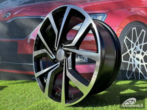 Ratlankis R19x8  5X112  ET  45  57.1  B1154  (FBX157)  Black Polished (MB)  For VW  (Z6+P2?)  (HYBRID FORGED)