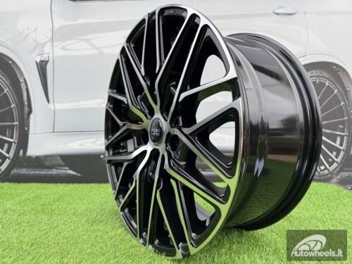 Ratlankis R18x8  5X120  ET  50  65.1  B1262  Black Polished (MB)  For VW  (Z6+Z1)  ((max 1250 kg))