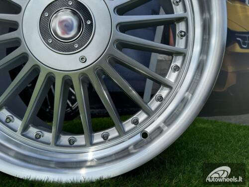 Ratlankis R19x10  5X120  ET  40  72.6  B1803  Silver+Polished Lip (SP)  For BMW  (Z6)  (ALPINA Style Rear+Front)