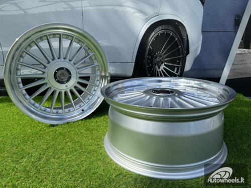Ratlankis R19x10  5X120  ET  40  72.6  B1803  Silver+Polished Lip (SP)  For BMW  (Z6)  (ALPINA Style Rear+Front)
