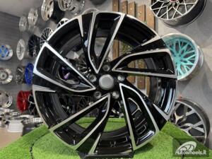 Ratlankis R18x7.5  5X112  ET  45  57.1  B5772  (FBX260)  Black Polished (MB)  For VW  (Z6+Z4+M)  (HYBRID FORGED)